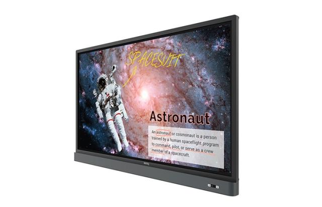 Широкоформатен дисплей BenQ RM6501K, 4K UHD 65”, Education Interactive Flat Panel Display, 1200:1, DCR: 30000:1, 10 bit, Up to 20 Point Multi-touch, Tempered Glass, Ultra-Smooth Handwriting, Eye Care, T?V-Certified Flicker-Free, EZWrite 4.1, Instant 