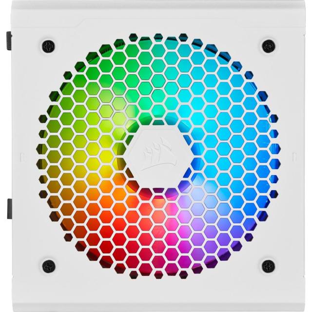 Захранващ блок Corsair CX650F RGB, 80+ BRONZE 650W, Fully Modular, White