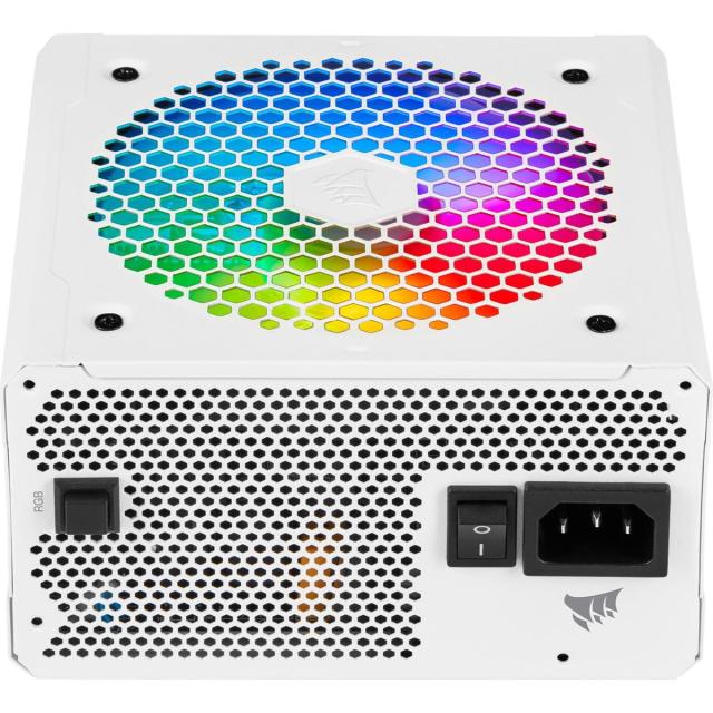 Захранващ блок Corsair CX650F RGB, 80+ BRONZE 650W, Fully Modular, White