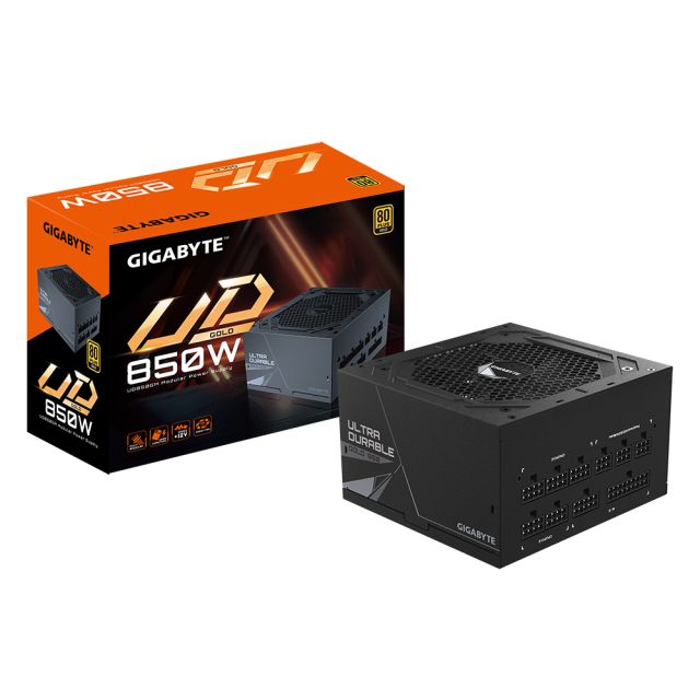 Захранващ блок Gigabyte UD850GM, 850W, 80+ GOLD, Modular