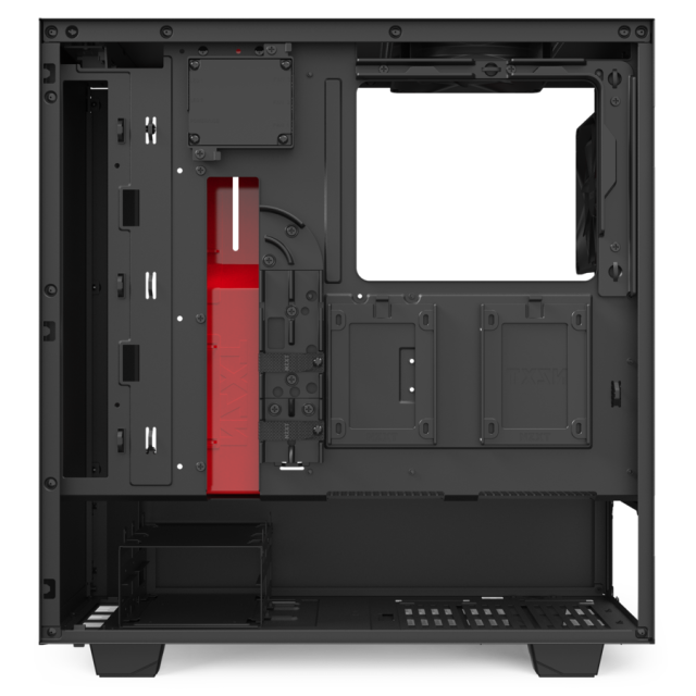 Кутия NZXT H510i Smart Matte Mid-Tower, Black/Red