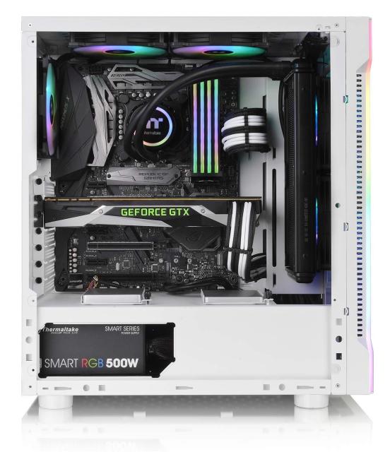Кутия Thermaltake H200 TG Snow RGB ATX Mid Tower