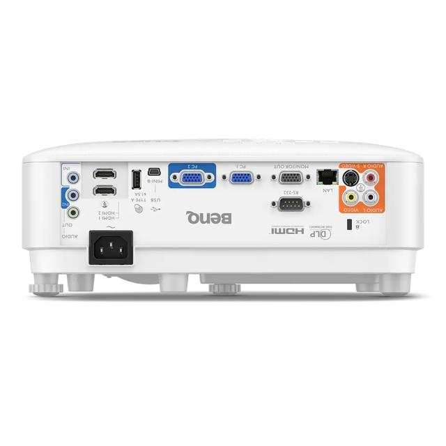 Мултимедиен проектор BenQ MX825STH, Short Throw, 81"@1m, XGA 1024X768, 3500 AL, 20000:1, VGA, RCA, S-Video, 2xHDMI, Audio In/Out, Speaker 10W, USB (Type A) x1, LAN (RJ45) x1, 2.6 Kg, IEC62368, Optional interactive kit(PW02/PT12)