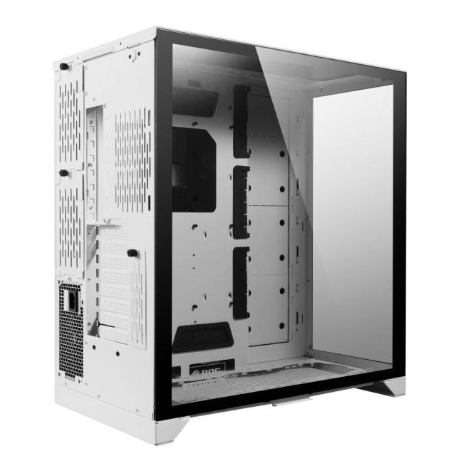 Кутия Lian Li PC-O11 Dynamic XL ROG Certified, 4 x USB 3.0; 1 x HD Audio; 1 x Type-C,  Mid-Tower, Tempered Glass, Бяло