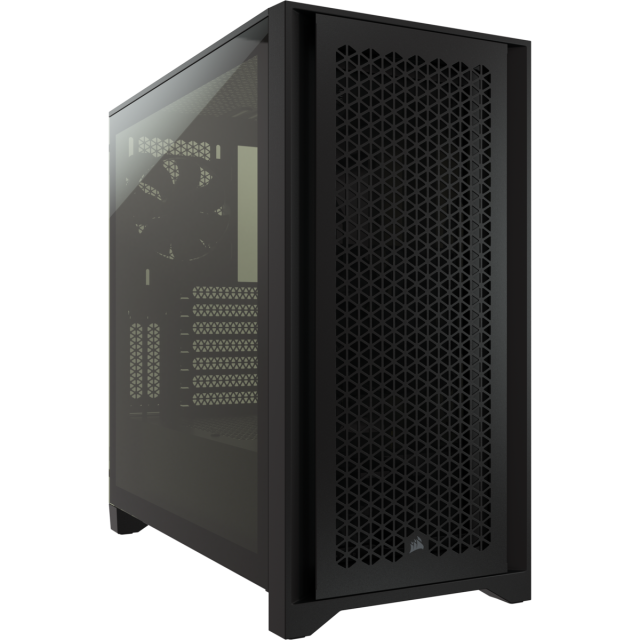 Кутия Corsair 4000D Airflow Mid Tower, Tempered Glass, 1x USB 3.1 Type C, 1x USB 3.0, 1x Audio in/out, Черно