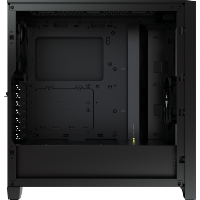 Кутия Corsair 4000D Airflow Mid Tower, Tempered Glass, 1x USB 3.1 Type C, 1x USB 3.0, 1x Audio in/out, Черно