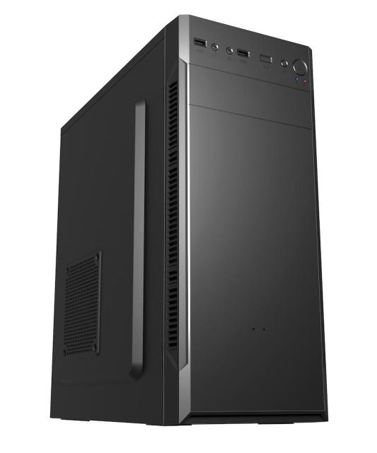 Кутия FSP CMT160, Middle Tower, 1x USB 3.0, 2x USB 2.0, HD Audio, ATX, Micro ATX, черна