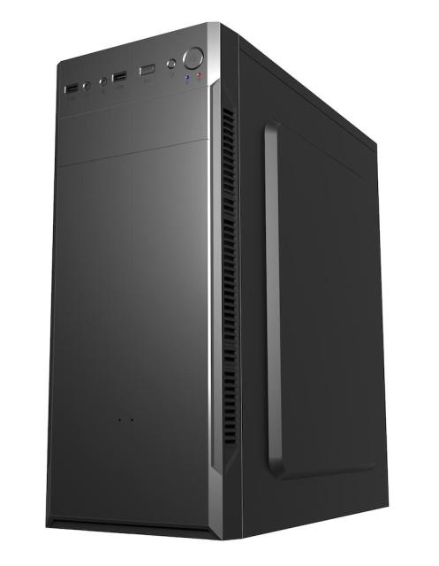Кутия FSP CMT160, Middle Tower, 1x USB 3.0, 2x USB 2.0, HD Audio, ATX, Micro ATX, черна