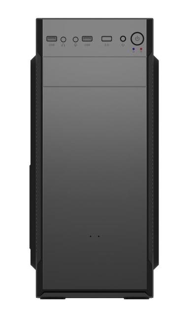 Кутия FSP CMT160, Middle Tower, 1x USB 3.0, 2x USB 2.0, HD Audio, ATX, Micro ATX, черна