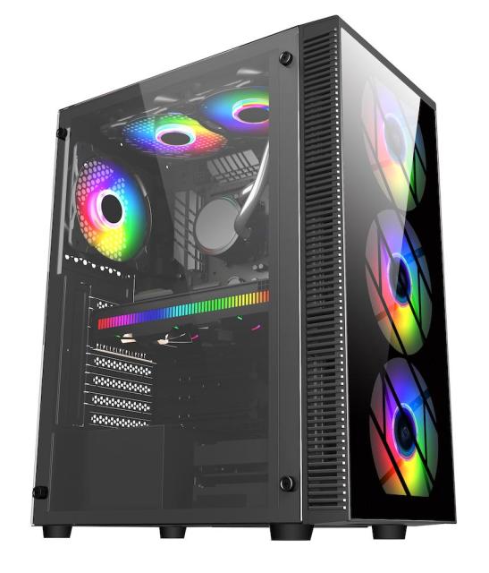 Кутия FSP CMT192 TG, Middle Tower, 2x USB 2.0, 1x USB 3.0, 1x HD Audio, ATX / Micro ATX