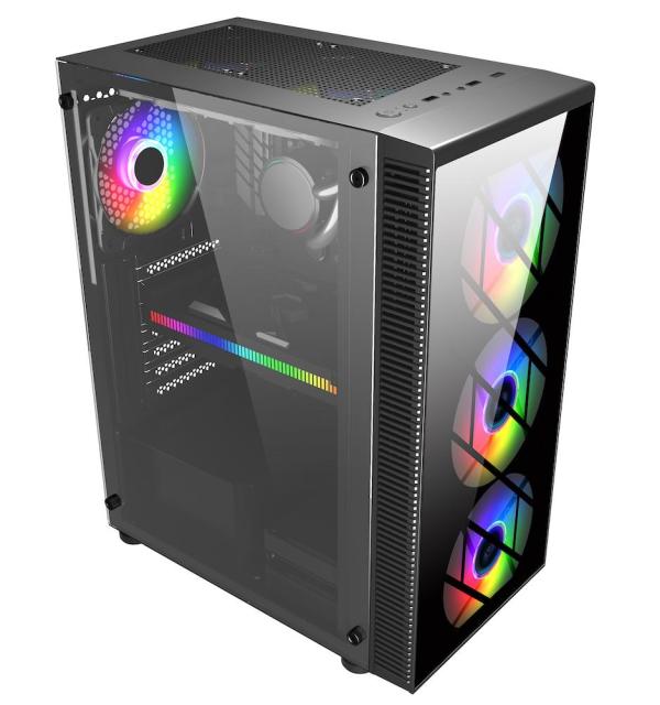 Кутия FSP CMT192 TG, Middle Tower, 2x USB 2.0, 1x USB 3.0, 1x HD Audio, ATX / Micro ATX