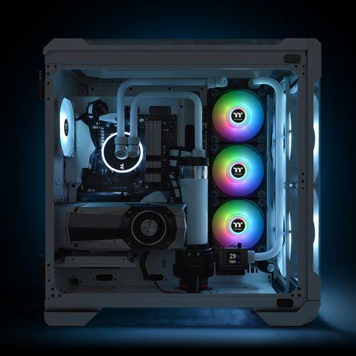 Вентилатори Thermaltake Pure Duo 120mm, 12 ARGB Sync Radiator 2-Fan Компелкт Черно