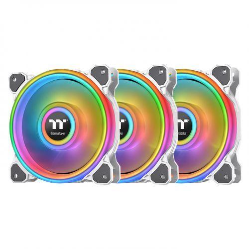 Вентилатори Thermaltake Riing Quad 12 RGB Radiator Fan TT Premium Edition 3 Броя  - Бяло с включен контролер