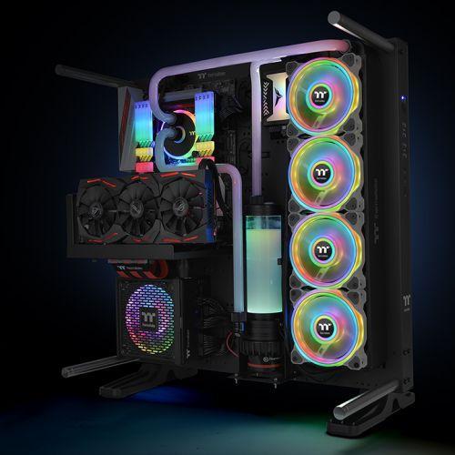 Вентилатори Thermaltake Riing Quad 12 RGB Radiator Fan TT Premium Edition 3 Броя  - Бяло с включен контролер
