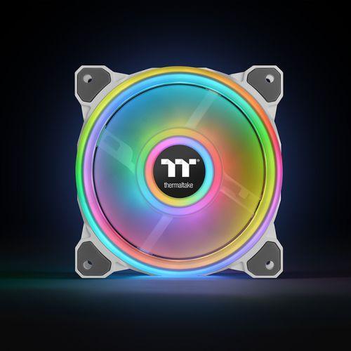 Вентилатори Thermaltake Riing Quad 14 RGB Radiator Fan TT Premium Edition 3 Броя  - Бяло с включен контролер