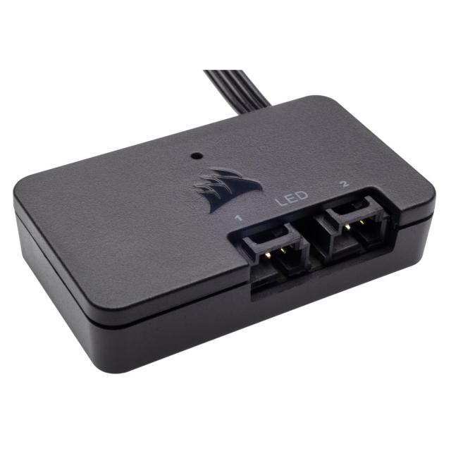 Вентилатори Corsair LL120 RGB, 3 Fan комплект, с включен контролер Lightning Node PRO, Черен