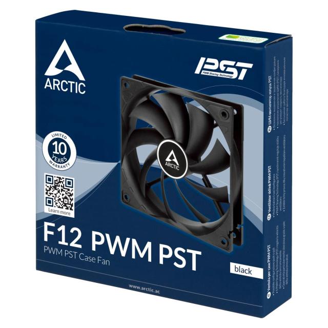 Вентилатор 92 mm, Arctic F9 PWM, 4-pin, 3000 rpm, черен