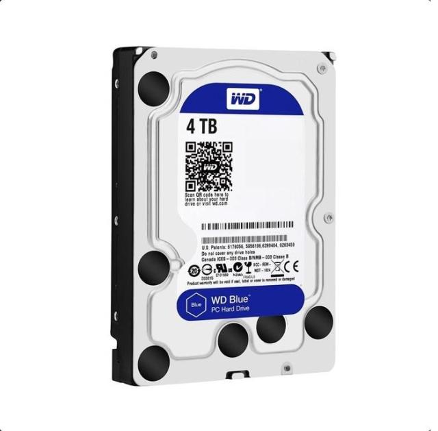 Твърд диск Western Digital Blue, 4TB, 5400rpm, 64MB, SATA 3, WD40EZAZ