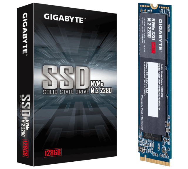 Gigabyte 128GB  SSD, M.2 NVMe PCIe Gen 3