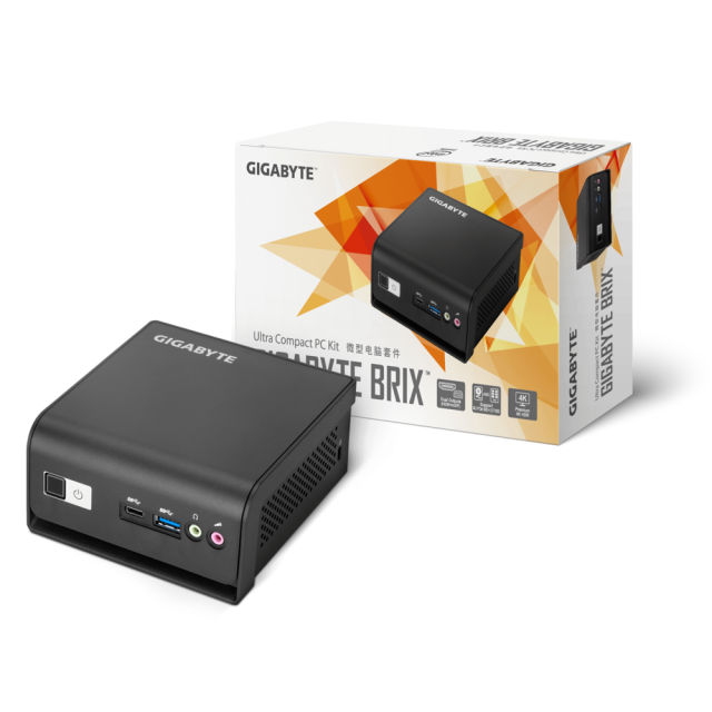 Mini компютър Gigabyte GB-BMCE-5105, Intel Celeron N5105 2.0/2.9 GHz, 1x SO-DIMM DDR4, 1x M.2 slot, LAN, Wi-Fi, Bluetooth, HDMI, DisplayPort
