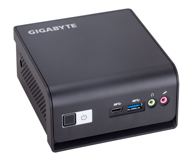 Mini компютър Gigabyte GB-BMCE-5105, Intel Celeron N5105 2.0/2.9 GHz, 1x SO-DIMM DDR4, 1x M.2 slot, LAN, Wi-Fi, Bluetooth, HDMI, DisplayPort