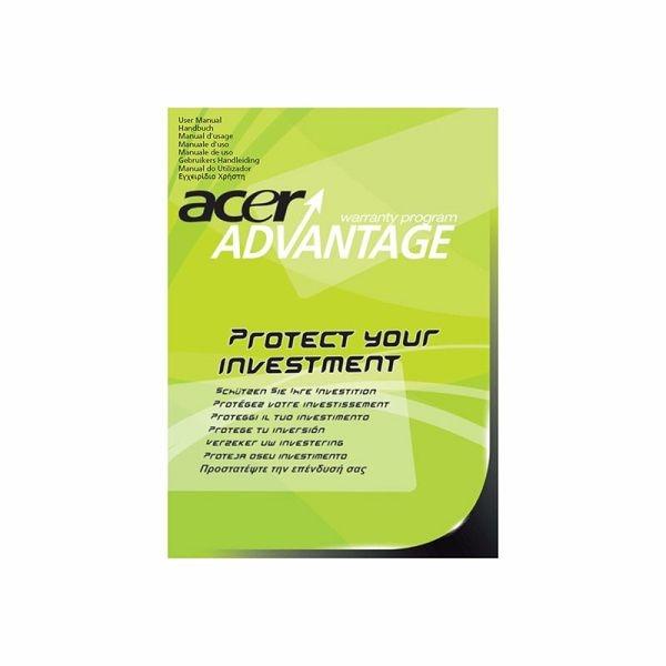Допълнителна гаранция Acer 3Y Carry In Warranty Extension for Notebook- Aspire, Swift, Switch, Spin, Virtual Booklet