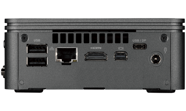 Мини компютър Gigabyte Brix BRR5H-4500, AMD Ryzen 5 4500U, 2 x SO-DIMM DDR4, M.2 SSD/HDD, USB Type-C™, WiFi 6 +BT, black