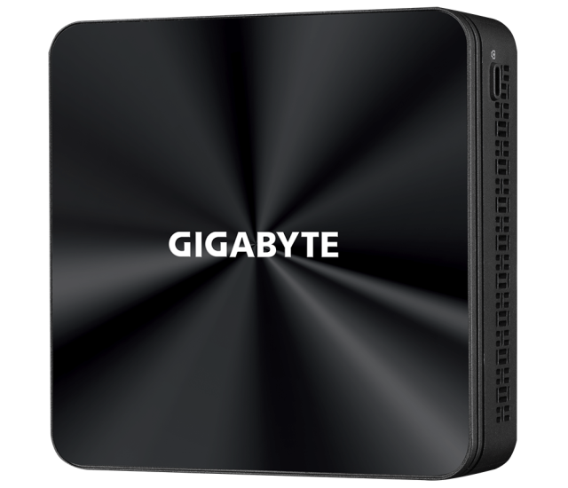 Мини компютър Gigabyte Brix BRi3-10110, Intel® Core™ i3-10110U, 2 x SO-DIMM DDR4, M.2 SSD,USB Type-C™, WF+BT, черен