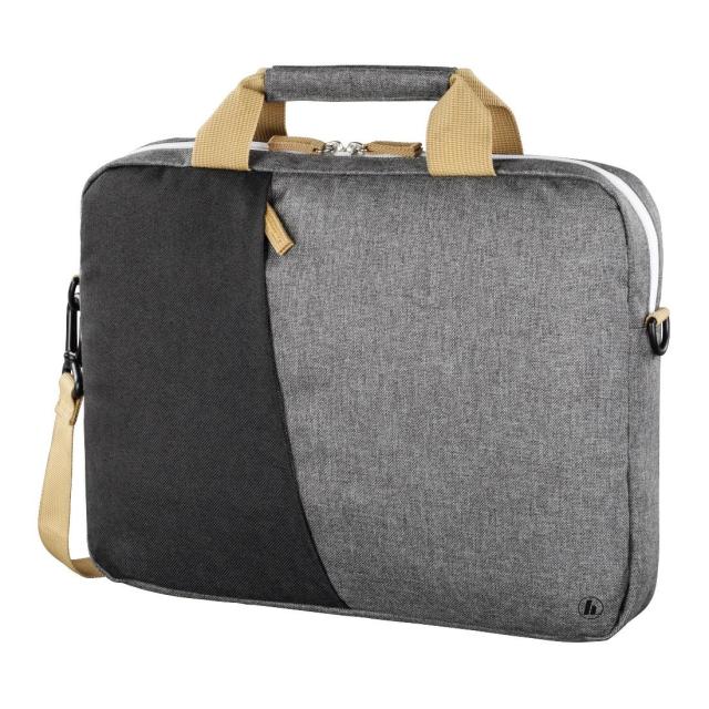 Чанта за лаптоп HAMA Florence, До 36 см (14.1"), Полиестер, Черен/Сив