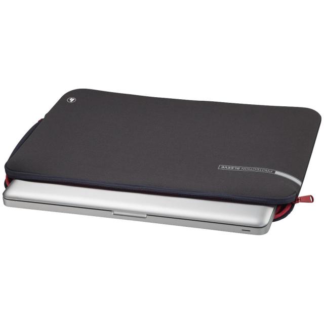 Калъф за лаптоп HAMA Neoprene, До 44 cm (17.3"), Сив/Червен