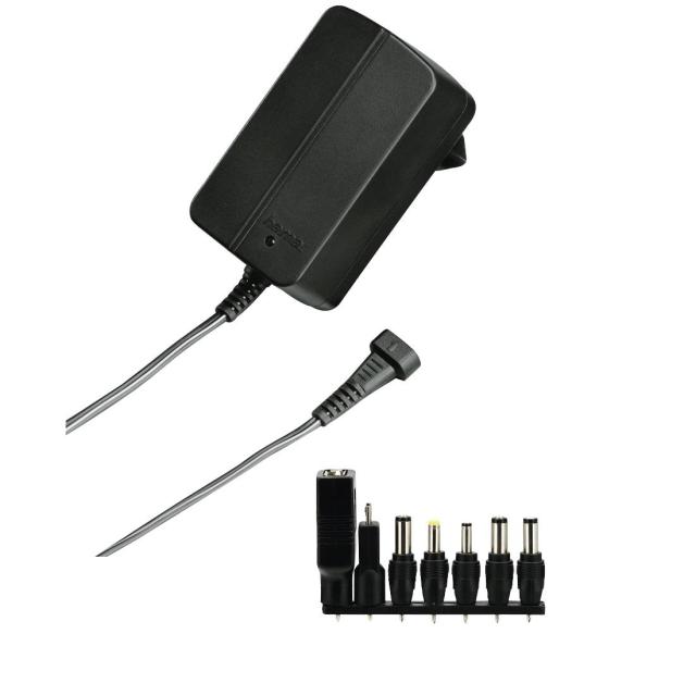 Адаптер HAMA Eco, AC/DC 1000mAh 3-12 V, Черен