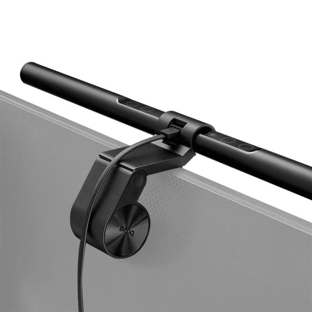 Дизайнерска лампа BenQ (CW/WW) Monitor Light ScreenBar e-Reading lamp Light Source Dual Color LED, Color Rendering Index>95, Center Illuminance 930 lux (Height 45cm), Color Temp.2700K~6500K, Lighting Cover.(At 500 Lux) 60cmx30cm, USB Power, Aluminum 