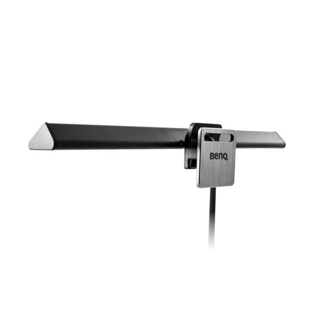 Дизайнерска лампа BenQ (CW+WW) NB CLIP ScreenBar Lite e-Reading Lamp(Attach&Detach) Light Source Dual Color LED,Color Rendering Index>83,Center Illuminance 1300 lux(Height 30cm), Color Temp.2700K~6500K, Lighting Cover.(At 500 Lux) 56x25cm, USB Power,