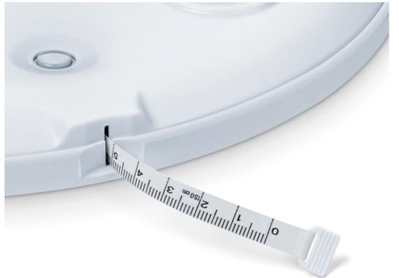 Везна Beurer BY 90 baby scale, Data transfer via Bluetooth®, Automatic and manual hold function,Curved weighing surface, 10 Measurement memory spaces