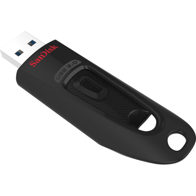 USB памет SanDisk Ultra 16GB, USB 3.0, Черен