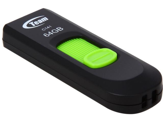 Памет USB Team Group Elite C141, 64GB, USB 2.0, Зелен