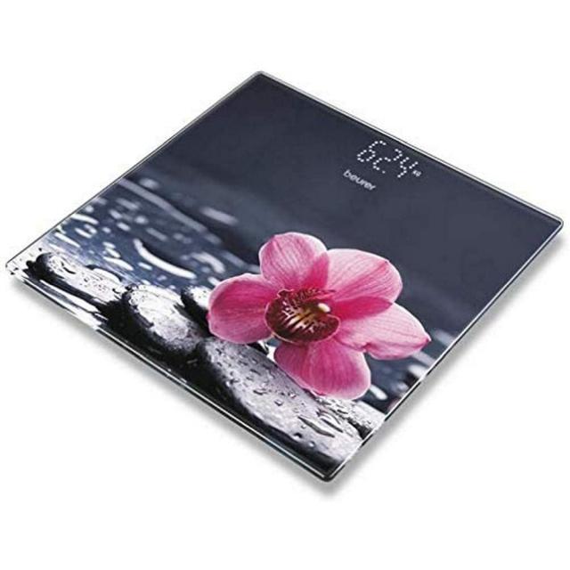 Везна Beurer GS 215 Relax Glass bathroom scale non-slip surface; Automatic switch-off, overload indicator;  height 2.7 cm ; 180 kg / 100 g  5 years warranty