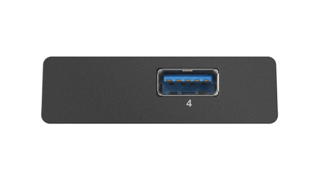 USB хъб D-Link DUB-1340, 4 x USB 3.0, с захранване, Черен