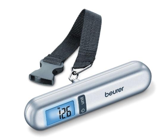 Везна Beurer LS 06 luggage scale; blue illuminated display; 1 m tape measure; 40 kg