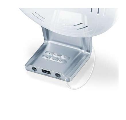 Лампа Beurer WL 75 wake up light, smartphone connection ,radio or alarm, Aux input, charge smarthphones via USB