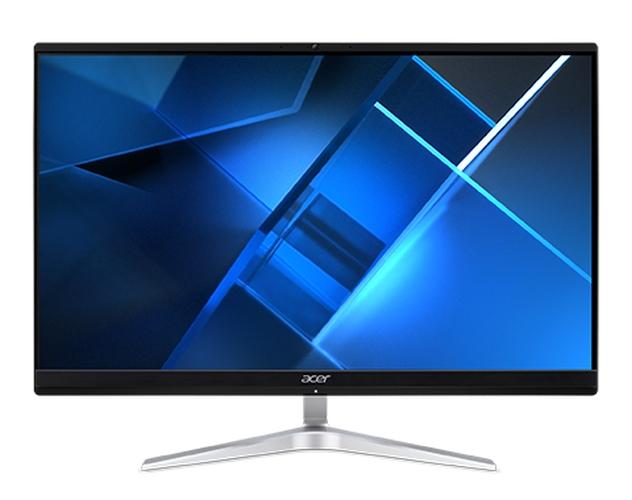 Настолен компютър - всичко в едно Acer Veriton EZ2740G, 23.8" FHD AiO, Core i3-1115G4 (up to 4.10GHz, 6MB), 8GB DDR4 (up to 32GB), 256GB SSD, no DVD, Intel UHD Graphics, HDMI, 2xUSB 3.2, USB 2.0, Card Reader, RJ-45, Cam., KBD & Mouse USB, Tilt, NO OS