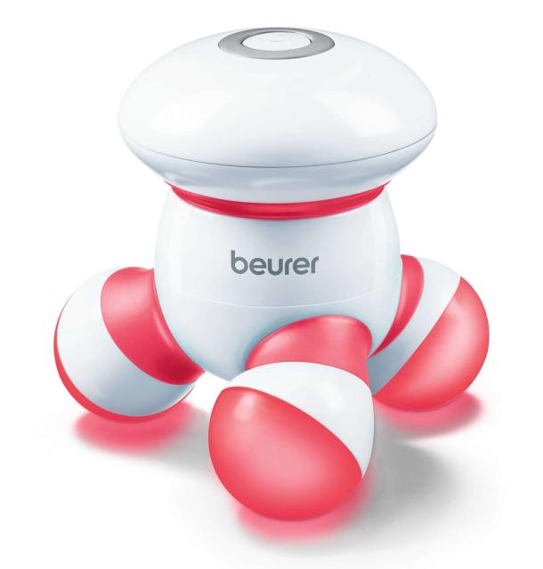 Масажор Beurer MG 16 mini massager; Vibration massage; Use for back, neck, arms and legs; LED light; red