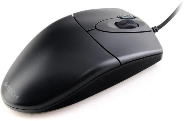 Мишка A4tech OP-620D, USB, Черен