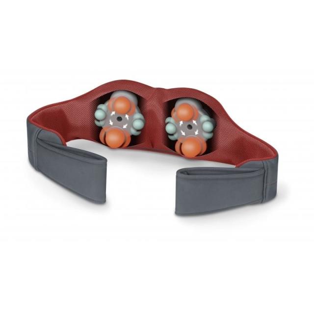 Масажор Beurer MG 151 3D Shiatsu massager;for shoulders, neck, back and legs; 3D massage heads; 8 rotating Shiatsu massage heads; Clockwise/anti-clockwise rotation; 3 levels; automatic switch-off; light and heat function