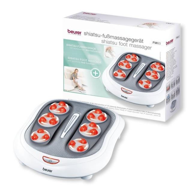 Масажор Beurer FM 60 Shiatsu foot massager;Heat function; 18 Shiatsu massage heads; 2 massage speeds