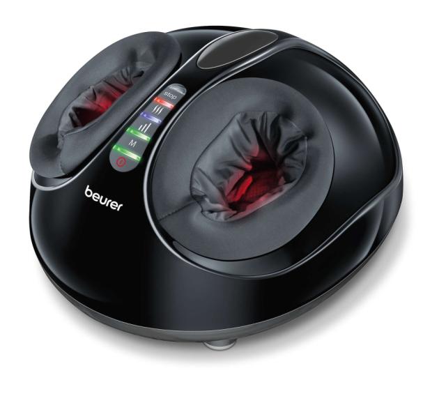 Масажор Beurer FM 90 Shiatsu foot massager;Shiatsu and air pressure massage; Heat function; 3 massage programmes; 3 intensity levels of air compression massage; shoe size 46; washable and removable cover