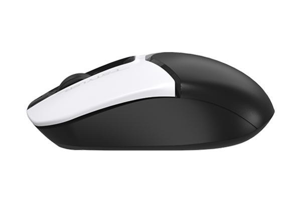 Оптична мишка A4tech FG12S FSTYLER, Безжична, Безшумна, 2.4 GHz, Черен/Сребрист