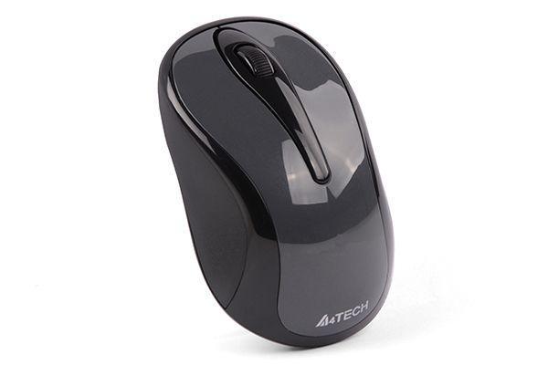 Мишка A4Tech G3-280NS, 2.4G Hz, Безшумна, Сив
