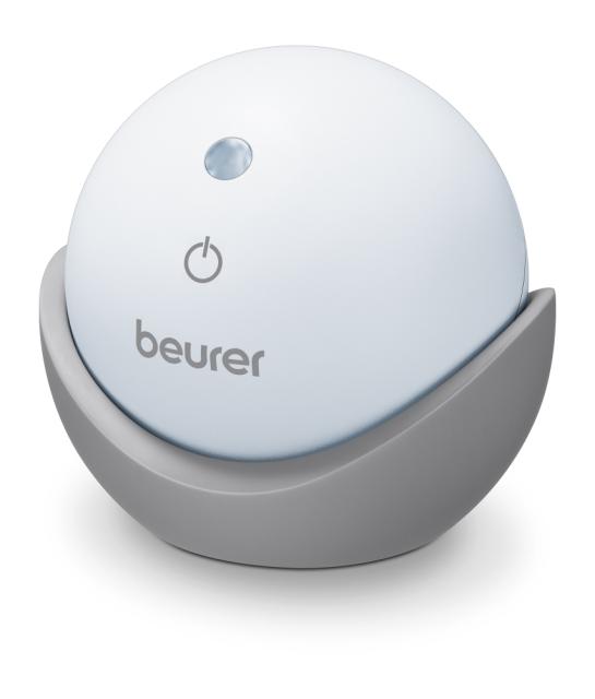 Устройство за заспиване Beurer SL 10 DreamLight, Sleeping aid with light, Automatic switch-off /8 or 20 min/, Pulsing light projection on the room ceiling, red or blue light, 2 techniques: 4-7-8 yoga breathing technique or  Relaxation breathing techn