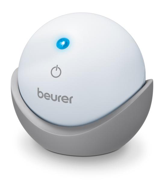 Устройство за заспиване Beurer SL 10 DreamLight, Sleeping aid with light, Automatic switch-off /8 or 20 min/, Pulsing light projection on the room ceiling, red or blue light, 2 techniques: 4-7-8 yoga breathing technique or  Relaxation breathing techn